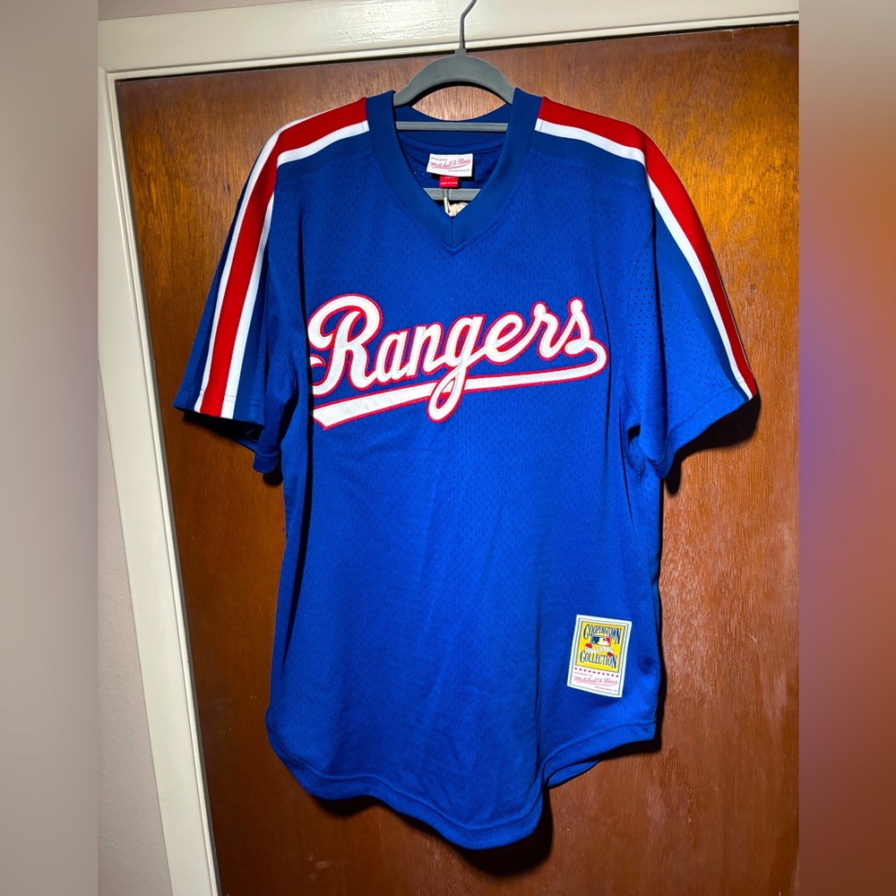 Nolan Ryan Texas Rangers Mitchell & Ness Mesh Batting Practice men’s Jersey NWT